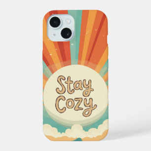 Cute Retro Capinha de Telefone Limpa Fique aconc