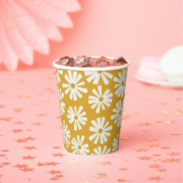 Cute Scandi Daisy Paper Cups