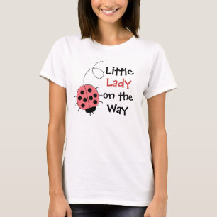 Cute senhora a caminho camiseta de maternidade lad