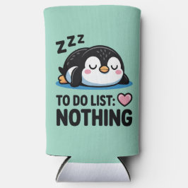 cute sleeping penguin, to do list nothing