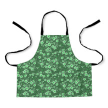 Cute small green floral summer pattern