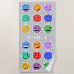 Cute Smiley: toalha de praia