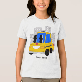 Cute Smiling Taxi Cartoon – Funny City Car Charact