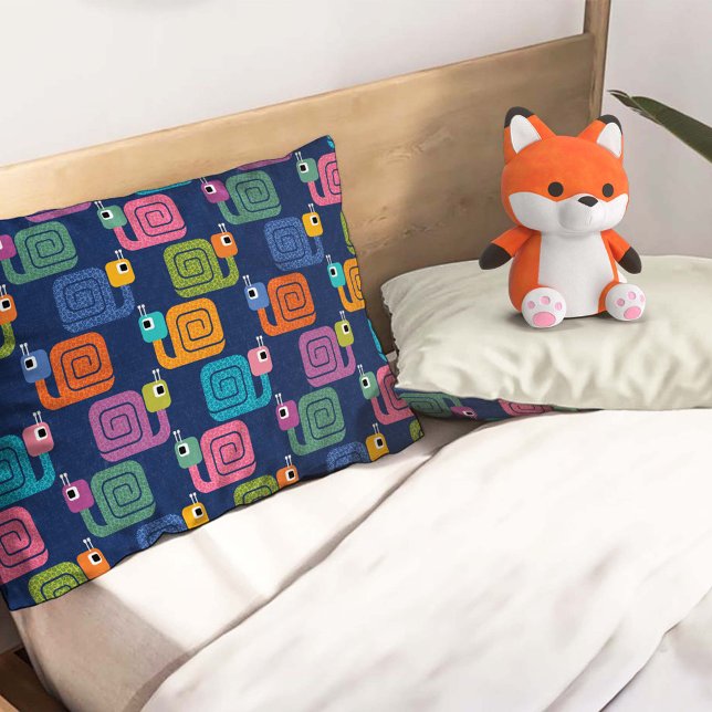 Cute Snail Pattern on Blue (Criador carregado)