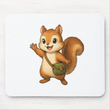 Cute Squirrel Mouse Pad – Okojo e Amigos