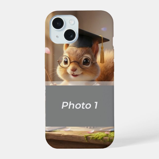 Cute Squirrel Teacher Appreciation iPhone Case (Verso)