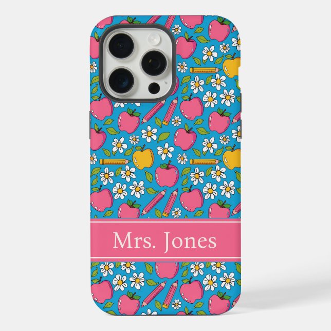 Cute Teacher Phone Case | Personalized Name (Verso)
