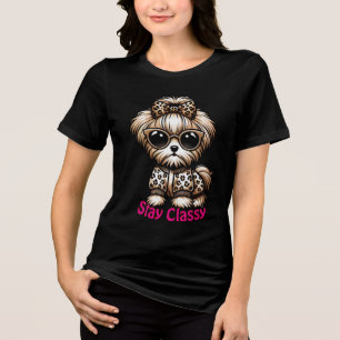 Cute Terrier Yorkshire Puppy 'Keep Classy' Persona