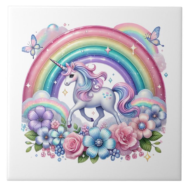 Cute tiled unicorn lovers  (Frente)