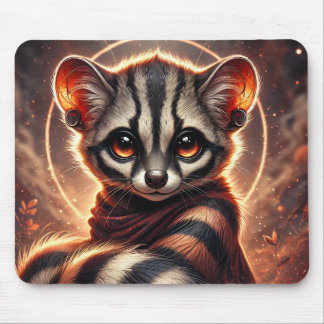 Cute Trendy African Civet | Mousepad Anime