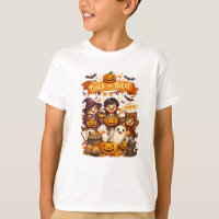 Cute Trick Or Treat Halloween Kids Camiseta Design