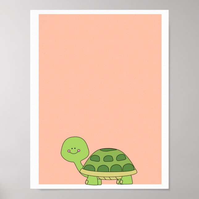 Cute Turtle poster (Frente)