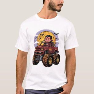 Cute Vampire Monster Truck Camisa de Halloween Des