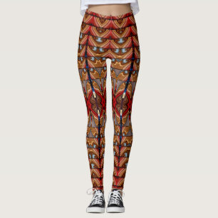 Cute vermelho trendy "Ratti_Creative_Arts" Legging