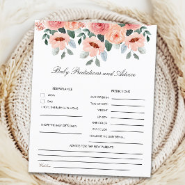 Cute Watercolor Flowers Baby Shower