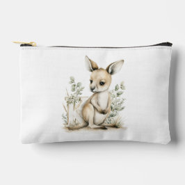 Cute watercolour baby animal alphabet Kangaroo