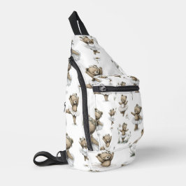 Cute Watercolour Ballerina Bear Design in tutus