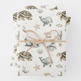 Cute Watercolour Ocean Baby Animals 