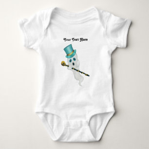 Cute White Ghost Top Hat Bobo Face Cura Cutânea