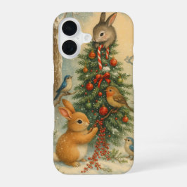 Cute woodland bunny christmas cozy festive winter 