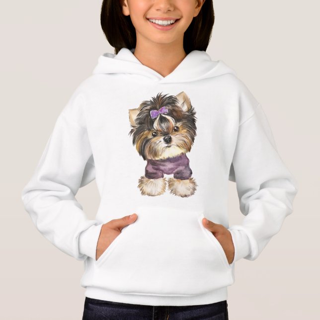 Cute Yorkie Puppy Dog Cartoon Yorkshire Terrier    (Frente)