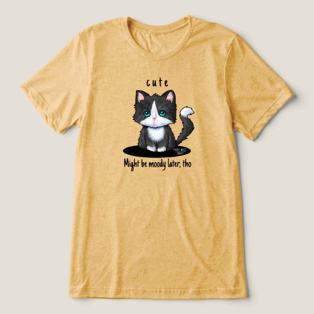 Cutie Cat Tuxedo Kitten (Design frontal)
