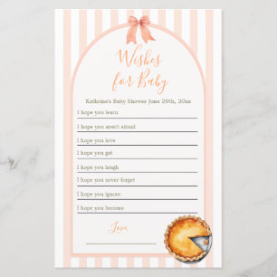 Cutie Pie Orange Gingham Deseja Bebê