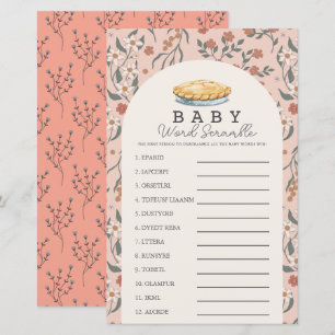 Cutie Pie Pink Floral Bebê Floral Jogo de Desenho