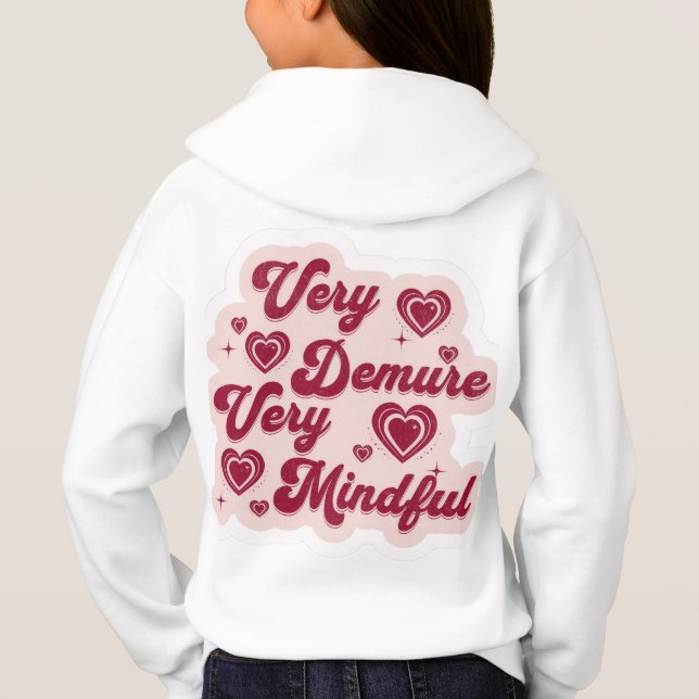 Cutsey Heart design hoodie (Verso)