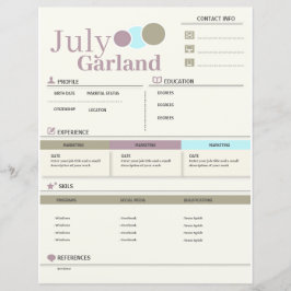 CV moderno - Retomar totalmente personalizável