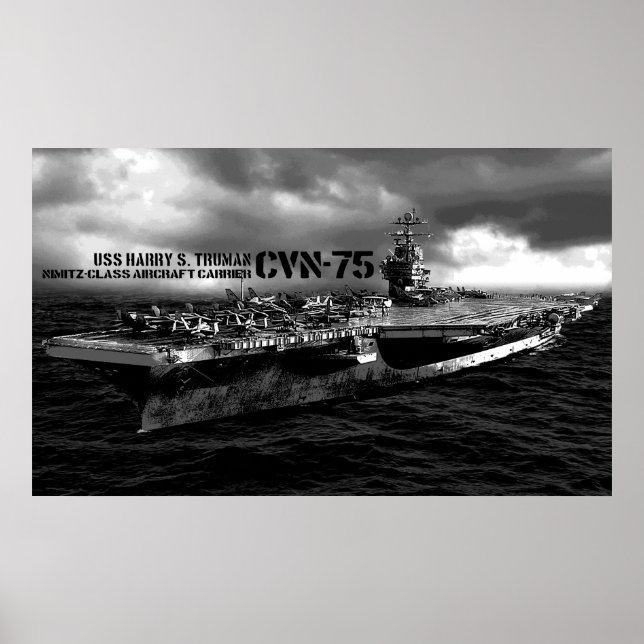 CVN- 75 Harry S. Truman Impressão (Frente)