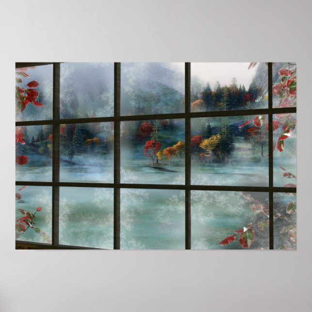 Cwm Autumn Frost Impressão (Frente)