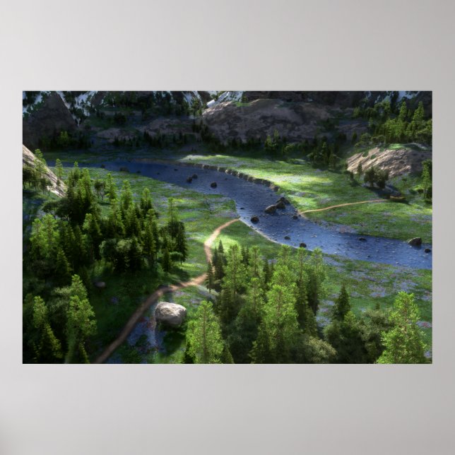 Cwm Solitude Impressão (Frente)