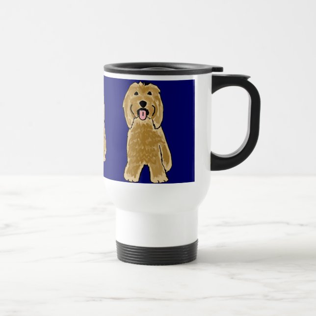 CY caneca de viagem farpada do Collie (Direita)