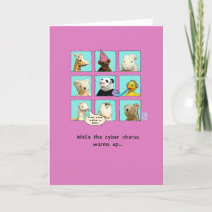 Cyber Chorus Birthday Animais no Cartão Windows