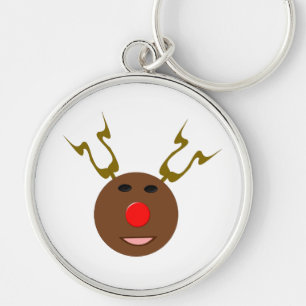Cyber Christmas Reindeer Chaveiro