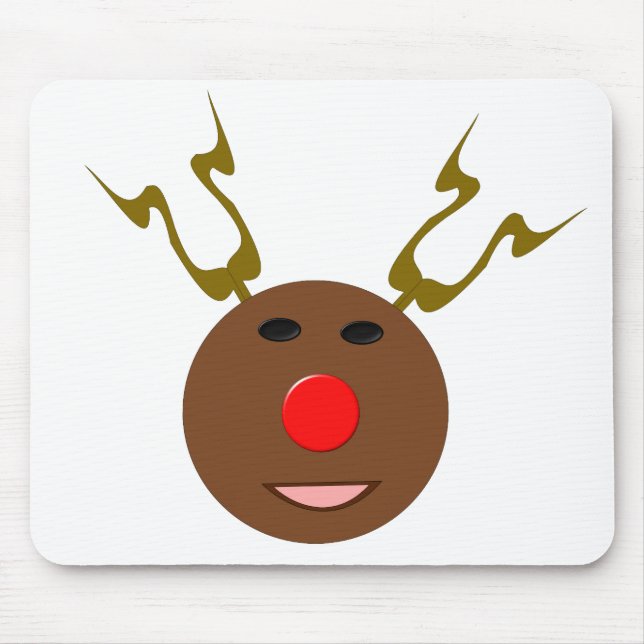 Cyber Christmas Reindeer Mousepad (Frente)
