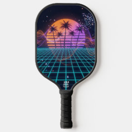 Cyber-Pulse Neon Soundwave Moderno dos Anos 80