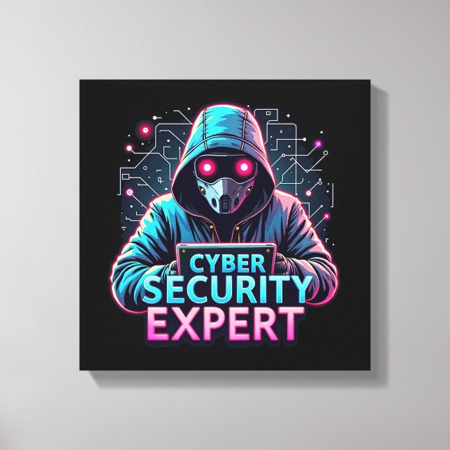Cyber Security Expert Canvas Wall Art (Frente)