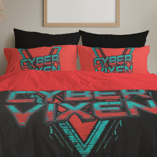 Cyber Vixen - Reversible Red Teal Gamer Girl