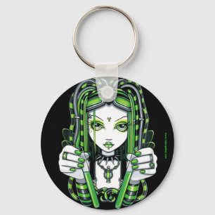 Cybergoth Dark Industrial Fairy Chaveiro