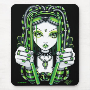 Cybergoth Dark Industrial Fairy Mousepad