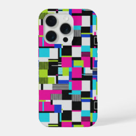 Cyberpunk Glitch Geometric iPhone Case