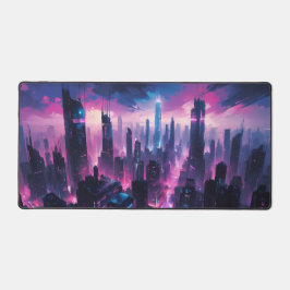 Cyberpunk Glow Cityscape - Futurística Neon Skylin
