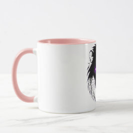 Cyberpunk Lion Mug - Xícara de Café Negrito e Futu