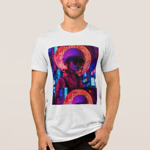Cyberpunk Neon Samurai T-Shirt ॥