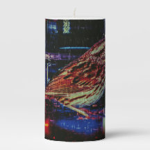 Cyberpunk Sparrow em Neon Cityscape