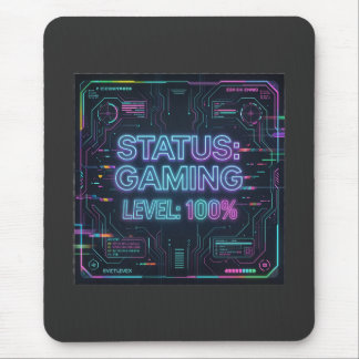 Cyberpunk Status Gaming Nível 100 mousepad