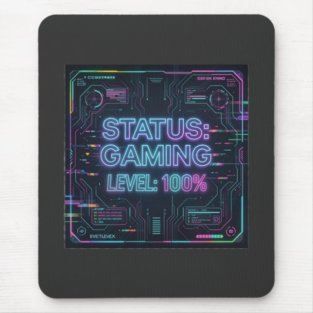 ​Cyberpunk Status Gaming Nível 100 mousepad  (Frente)