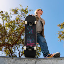 Cyberpunk VR Gamer Skateboard Deck | "A Realidade